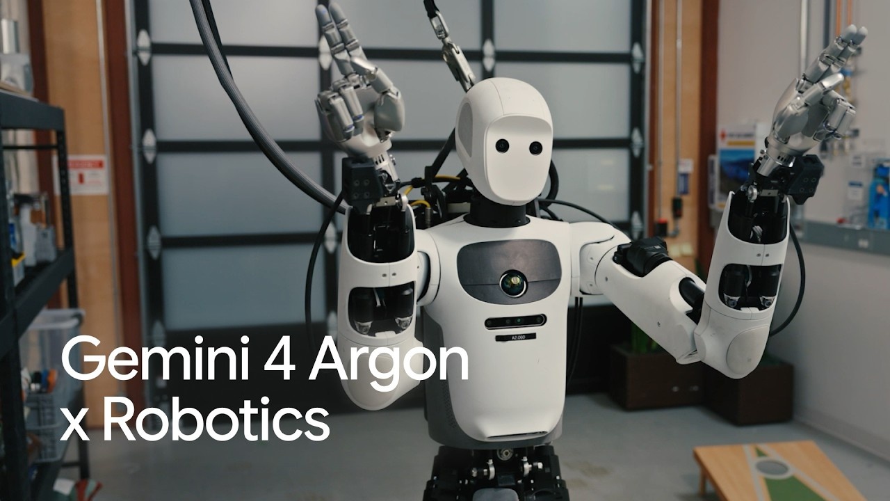 Robot humanoide en la miniatura de la demostración original Gemini 4 Argon x Robotics